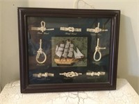Shadowbox W/Ship & Knots by Maine State Prisoners