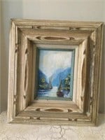 Oil Painting by Pineda in Vintage Frame
