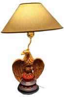 Vintage Eagle Bird Ceramic Lamp Americana