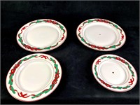 Lot of Christmas Plates Dining and Decorative