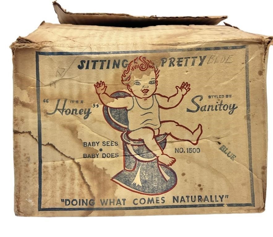 Vintage Sitting Pretty Honey Sanitoy