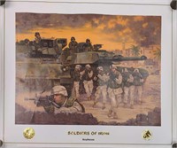 Rare Raytheon Soldiers Of Iron Poster