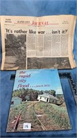 1972 Rapid City Flood Book & Original Papers