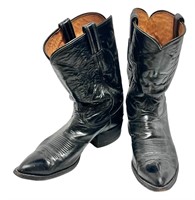 Tony Lama Black Western Boots Sz 11