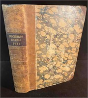 Hardcover Edition Of Chambers Journal 1845 Vol.III