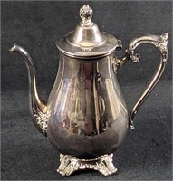 Vintage VM Rogers Silver Plate Tea Coffee Pot