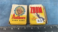 Authors & Airplanes Vintage Card Games