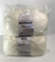 New Lot of 2 Yarnspirations Bernat Yarn-Cream