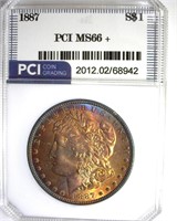 1887 Morgan MS66+ LISTS $800