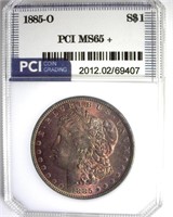 1885-O Morgan PCI MS65+ Excellent Toning