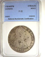 1793-MOFM 8 Reales NNC F15 Mexico