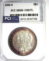 1886-S Morgan MS65 DMPL LISTS $30000