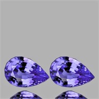 Natural Violet Blue Sapphire Pair{Flawless-VVS}
