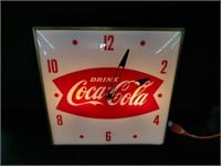 PAM Drink Coca-Cola Lighted Advertising Clock