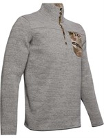 Under Armour Small Charcoal Henley 2.0 Long Sleeve
