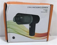 New Open Box 2in1 Portable Mini Vacuum Cleaner