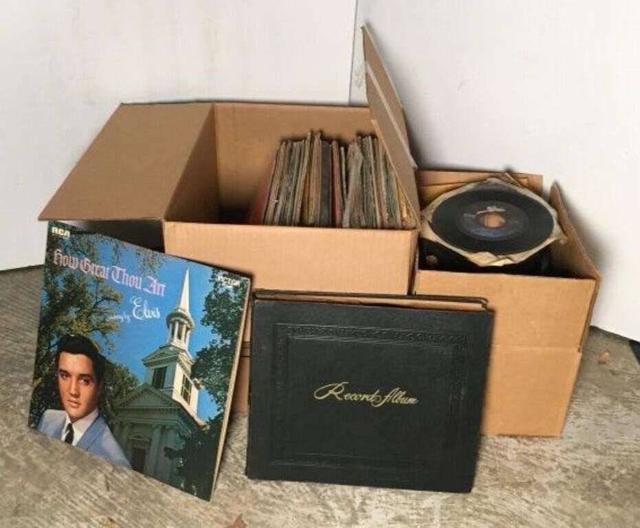 Vintage 33& 45 RPM Vinyl Records