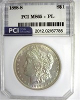 1888-S Morgan MS65+ PL LISTS $8500 Rare