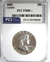 1963 Franklin PR69+ CAM LISTS $850 IN 69 CAM