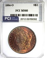 1884-O Morgan MS66 LISTS $450