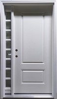 36" Wide Smooth Door with One Sidelite