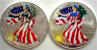 1999 2000 Silver Eagle Colorized