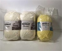 New Lot of 3 Yarnspirations Bernat Blanket Yarn