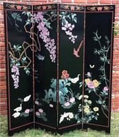 Chinese Hand Carved and Painted Room Divider