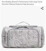 NEW Vera Bradley Cosmetic/Makeup Bag, Light Grey