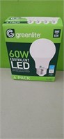 4 pk.  60 Watt LED Light bulbs