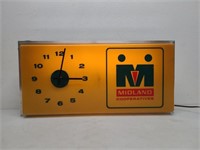 Midland Lighted Clock Sign