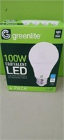 4 pk  100 Watt LED Light bulbs