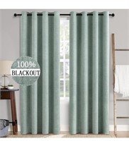 2 Panels Linen Texture Curtains, 52" x84", Room