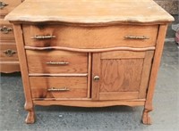 Antique Oak Night Stand/Commode