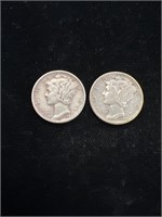 1940 & 1944 Mercury Dimes