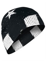 Zan Headgear B&w Flag Helmet Liner Sportflex