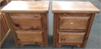 Pair 2 Drawer Night Stands