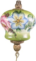 Vintage Handpainted Glass Floral Lamp