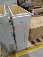 9" x 25" x 35" gray cabinet base