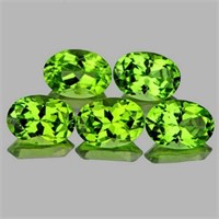 Natural AAA Green Peridot 7x5 MM{Flawless-VVS1}