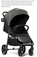 NEW Baby Stroller w/ Rain Cover, Black & Forest