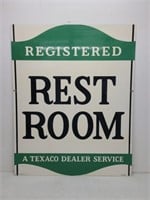 DST Texaco Dealer Restroom Sign