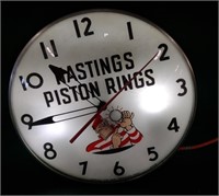American Time Lighted Hastings Piston Rings Advert