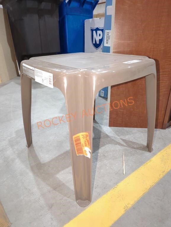 Brown Plastic Accent Table