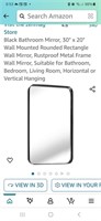 New 30" x 20" Rectangle Wall Mirror (metal frame)