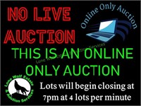 NO LIVE WEBCAST THIS WEEK - ONLY ONLINE AUCTION