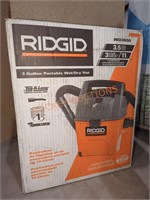Ridgid 3 Gal Portable Wet/Dry Vacuum