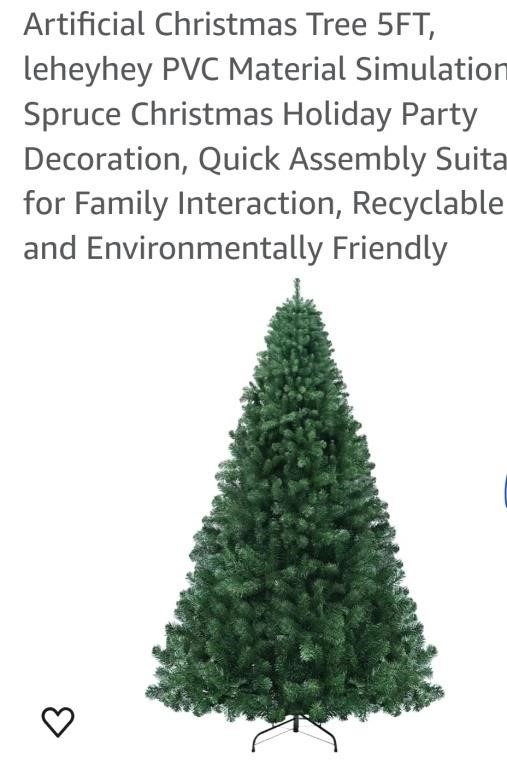 5 ft Artificial Spruce Christmas tree