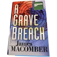 Autographed A Grave Breach Hardcover First Edition