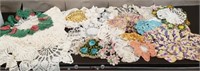Lot of Vintage Doilies & Tablecloth